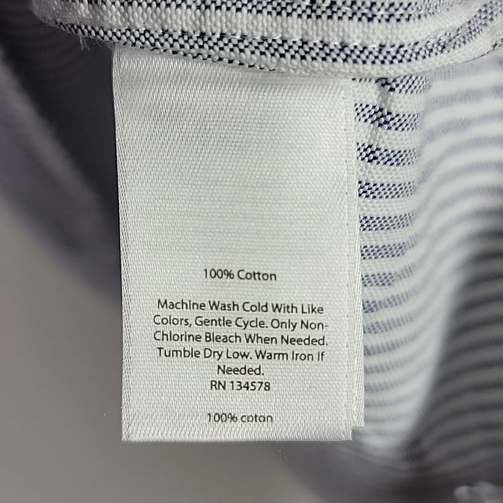 VINEYARD VINES COTTON STRIPED SLEEVELESS SZ 8 - Picture 9 of 11